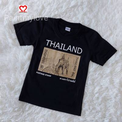 เสื้อยืดเด็ก เสื้อยืดคอกลม เสื้อคอตตอน เสื้อสกรีนลายไทย