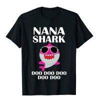 Nana Shark Doo Doo Doo Funny Mothers Day Nana T-Shirt T Shirts Tops Tees Latest Cotton Print Fitness Tight Men