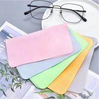 【LZ】♠◈∈  Soft Chamois Glasses Cleaner Óculos Microfibra Pano limpo para lente Telefone Screen Cleaning Wipes Tools 5pcs