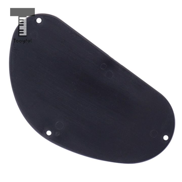 tooyful-sand-grinding-guitar-pickguard-cavity-cover-back-plate-for-guitar-bass-accessory-black-155mm