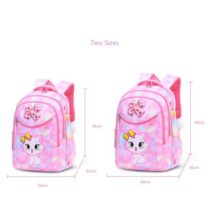 cute-cat-bow-waterproof-pink-school-backpack-girls-book-bag