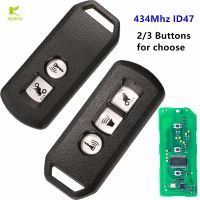 KEYECU รีโมทกุญแจ ID47อัจฉริยะสำหรับรถจักรยานยนต์สกูตเตอร์ Keyless 434Mhz สำหรับฮอนด้า K35V3 ADV SH 150 Forza 300 125 PCX150 2015-16 2017-2019