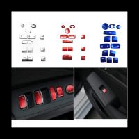 SHJGKFD 13Pcs Red Window Glass Lift Switch Button Cover Trim Sticker for Honda Civic 11Th Gen 2022