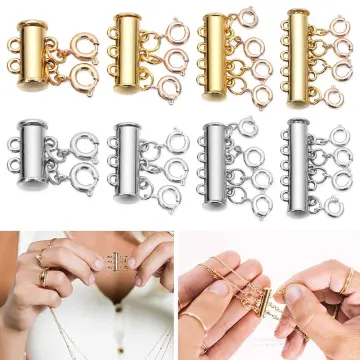 5 Pcs Necklace Spacer Clasps Multi Necklace Layering Clasp