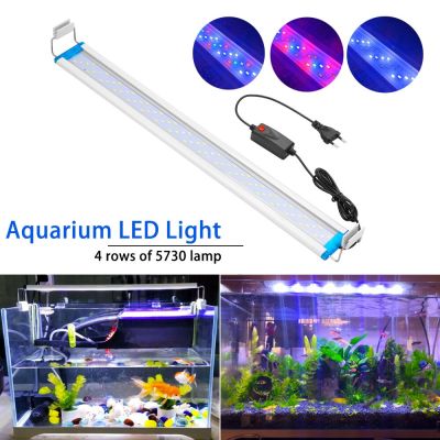 ไฟ LED RGB สำหรับพืชน้ำตู้ปลาแบบไฟ LED บางพิเศษ18-58ซม. สำหรับตู้ปลาคลิปกันน้ำขยายได้90-260V