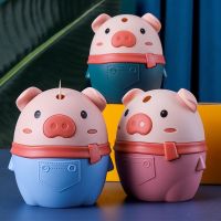 Cute Pig Toothpick Container Automatic Toothpick Dispenser Toothpick Holder Home Decor Table Decoration Toothpick Dispenser