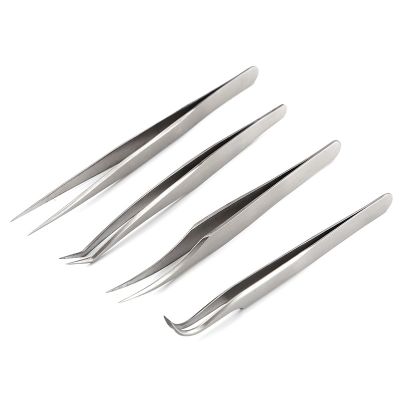 【cw】 Extension for Volume Lashes Curved L Angled Tips Flat Lashing Tweezer Tools Individual EyeLash ！