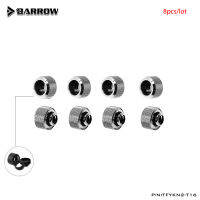 OD14mm 8ชิ้นล็อตOD16mm ปรับปรุงยางป้องกันการปิดการบีบอัดทองแดงที่เหมาะสม G14 เงินสีดำTFYKN2-T14