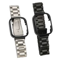 ：》《{ Watch Band Exquisite Polishing Adjusted Tight 2 In 1 Stainless Steel Watch Band For Business Meeting