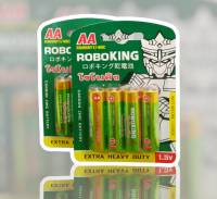 ROBOKING ถ่านไฟฉาย ถ่าน AA และ AAA ถ่านแมงกานีส ขนาด 1.5V บรรจุ 4 ก้อน/แพ็ค