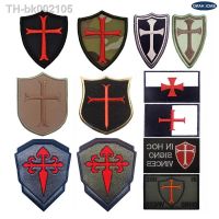 ☈ Knights Crusader Shield Magic Decal Badge Teutonic Templar Tactical Badge Madik Vikings Patch Military Patches for Clothing DIY