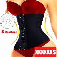 《Be love shop》XXXXXXS Corset Slimming Waist Trainer Modeling Belt Women Dress Underwear Body Shaper Waist Cincher 8 Steel Bone Girls Shapewear