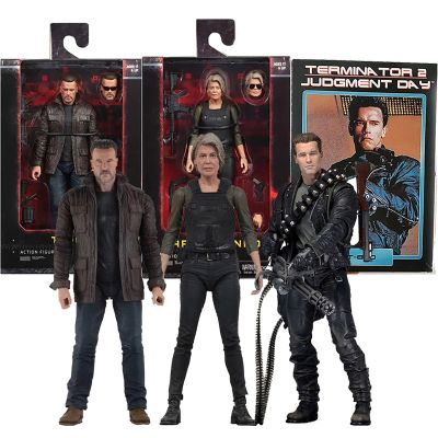 🧡เทอร์มิเนเตอร์ NECA T-800ตุ๊กตาขยับแขนขาได้ Dark Fate Sarah Terminator 2 T-800 Connor โมเดลของเล่นโมเดลตุ๊กตาขยับแขนขาได้