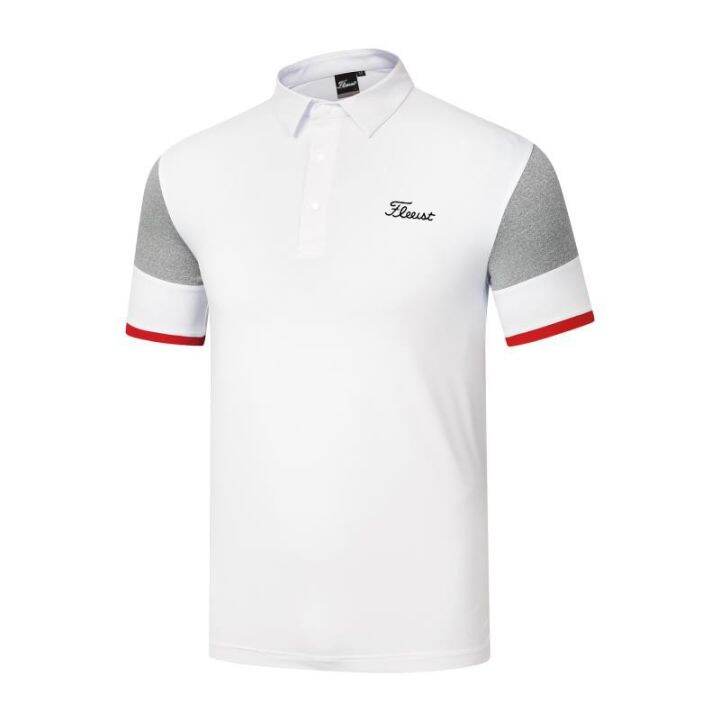 golf-clothing-mens-breathable-quick-drying-sports-short-sleeved-korean-casual-t-shirt-outdoor-polo-shirt-contrast-color-top-castelbajac-footjoy-descennte-j-lindeberg-odyssey-pearly-gates-le-coq-amazin