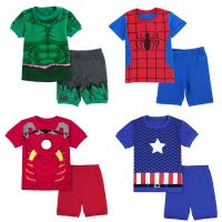 Kids Boys Pajamas Set Children Pyjamas Toddler Sleepwear Child Nightwear Boy Summer Short Sleeve Pijamas Cotton Pjs 2-10 Years