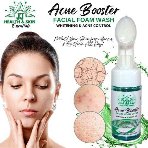 Acne Booster Facial wash foam wash that contains skin whitening and