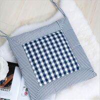 【❂Hot On Sale❂】 kaizhu 40X40ซม. ที่นั่งลายตารางผ้านอนลื่นโซฟา Bantal Kursi สีที่นั่งรูปสี่เหลี่ยมหมอนอิงนุ่มแผ่นรองนั่งกันน้ำสำหรับเก้าอี้ผ้ารองนั่งร้อน