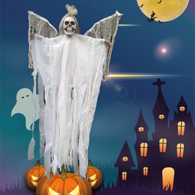 [COD] wings ghost bride hanging fabric skeleton pendant groom bar horror atmosphere layout props