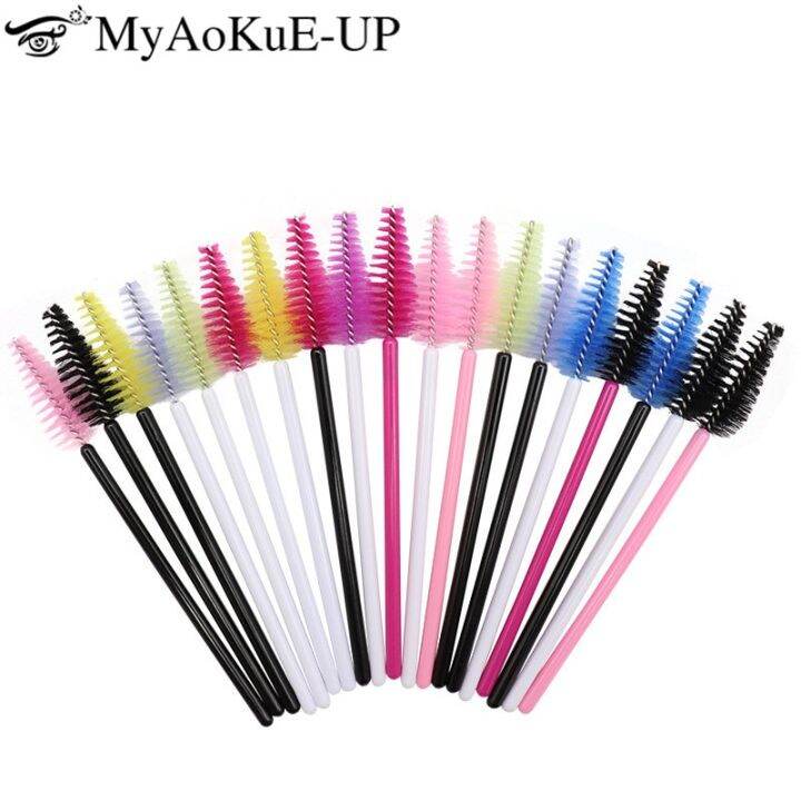 hot-2023-25pcs-ต่อขนตาอุปกรณ์แปรงสำหรับแต่งหน้าแปรงมาสคาร่า-microbrush-eyebrow-เครื่องสำอางสำหรับขนตา-applicator-แปรง-spoolie