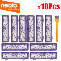 10ชิ้นเปลี่ยน HEPA กรองฝุ่นสำหรับ Neato Boac 70e,75 80 85 D5ชุดเครื่องดูดฝุ่นหุ่นยนต์ชิ้นส่วนหุ่นยนต์