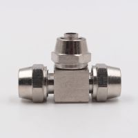 4mm 6mm 8mm 10mm 12mm 14mm 16mm Tee Type 3 Way Pneumatic Fast Twist Tube Pipe Fitting Reducer Quick Coupler Connector