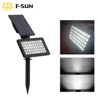 T-SUNRISE 50 LEDs Solar Garden Lights Outdoor IP44 Waterproof Wall Lighting Lawn Lamp Powered Sunlight for Garden Decoration