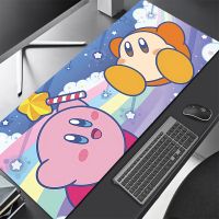 Kawaii Cartoon Kirbys Mousepad cute Mouse Pad Xxl Desk Mat Gamer Keyboard Pc Accessories Large Gaming Extended Protector Mice