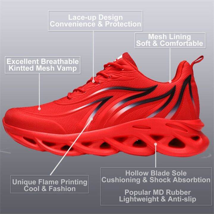 fashion-running-shoes-men-flame-printed-sneakers-knit-athletic-sports-blade-cushioning-jogging-trainers-lightweight