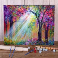 Natural Scenery Elation Paint By Numbers Package Oil Paints 40x50 Canvas Painting Loft Wall Picture For Wholesale