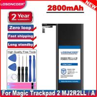 LOSONCOER คุณภาพดีแบตเตอรี่2800MAh A1542ทัชแพดไร้สายแทร็คแพดแบตเตอรี่สำหรับแอปเปิ้ลเมจิกแทร็คแพด2 MJ2R2LL / A ในสต็อกเครื่องมือสีและ Equipm