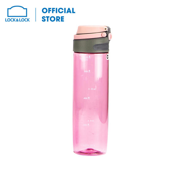 Bình nước bằng nhựa tritan One Touch Sport 750ml màu hồng hiệu Lock&Lock – ABF763PIK