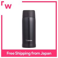 Zojirushi (ZOJIRUSHI) กระติกน้ำ/Thermoflask สแตนเลสขวดแก้วเครื่องดื่มโดยตรงน้ำหนักเบาฉนวนกันความร้อนเย็น360มล. สีดำ SM-NA36-BA