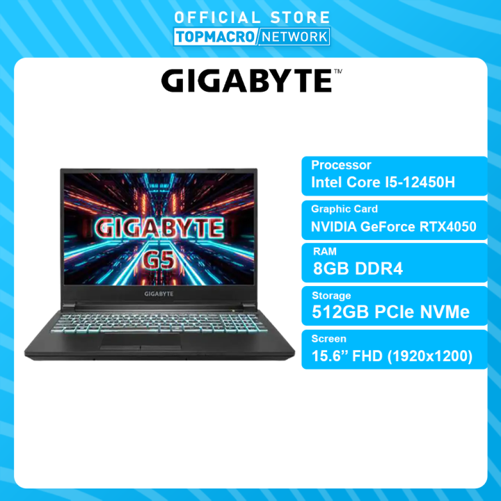 GIGABYTE G5 MF I512450H 8GB 512GB RTX4050 15.6" WINDOWS 11