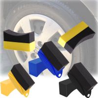 Tire Contour Dressing Applicator Pads Detailing Car Wheel Polishing Buffing Waxing Sponge Brush With Cover ABS Washing Cleaning