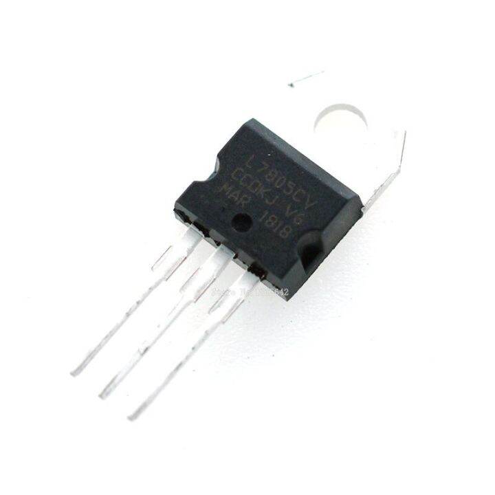 10pcs Lot Triode Transistor L7805cv L7805 7805 L7805cv Voltage Regulator 5v 1 5a To 220 Three