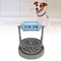 Dogs Slow Feeder Pet Roller Slow Feeder ป้องกันการสำลักปรับความสูงได้สำหรับแมว