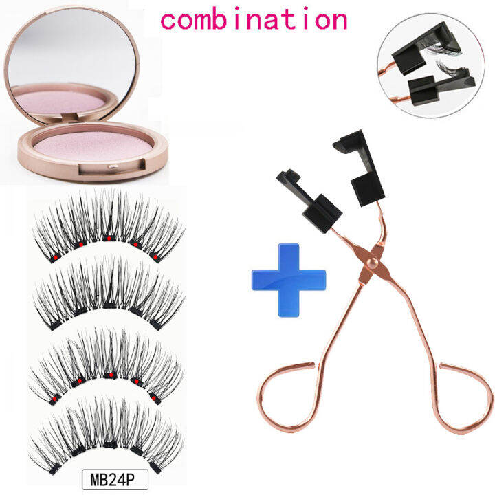 mb-5-magnetic-eyelashes-magnetic-soft-nature-reusable-mink-lashes-with-applicatorclip-3d-ขนตาปลอม-magnetique-faux-cils