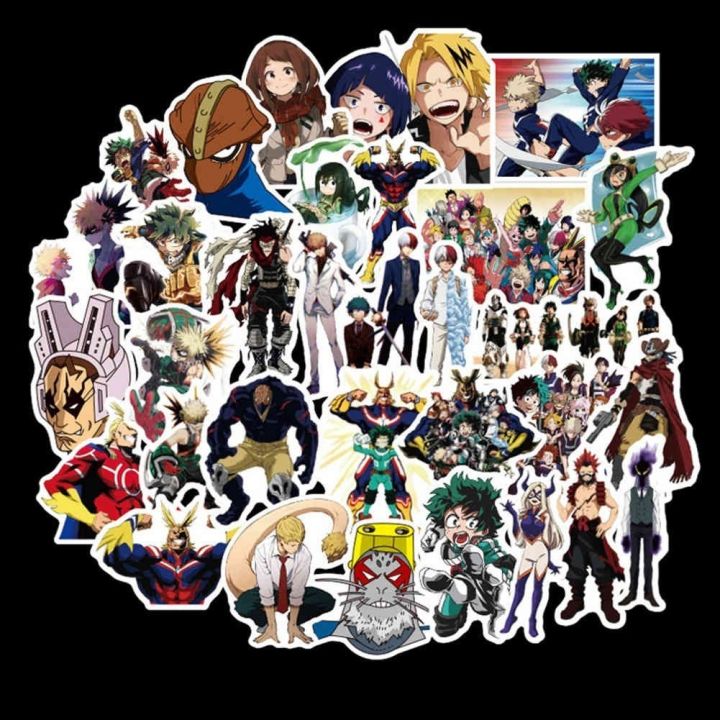 สติ๊กเกอร์ลายการ์ตูน-my-hero-academia-สำหรับติดรถยนต์