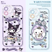 Suitable For Transparent Cute Cartoon Phone Case iPhone 14 Pro Max 13 12 Mini 11 XS XR X 8 7 Plus 6S 6 SE KuromiAnti-Collision Protective