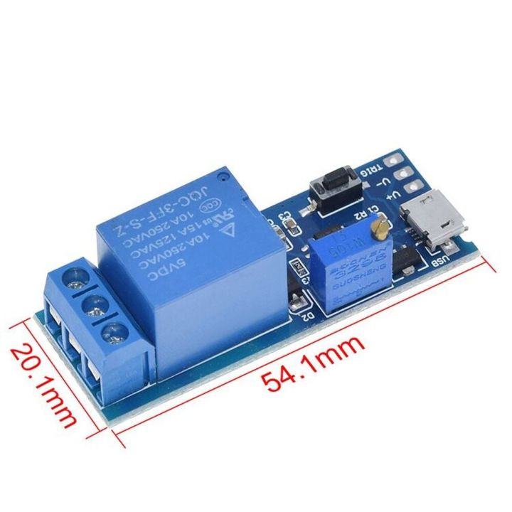 smart-electronics-5v-30v-micro-usb-power-adjustable-delay-relay-timer-control-module-trigger-delay-switch-electrical-circuitry-parts