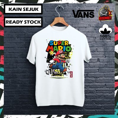 100% PREMIUM COTTON MARIO VANS 6 100% Cotton Tshirt T Shirt Streetwear Men Women Unisex Baju Lelaki Wanita Perempuan