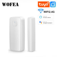 Tuya สมาร์ท Wifi เซ็นเซอร์ประตูเปิดปิดตรวจจับ App แจ้งเตือนแบตเตอรี่ดำเนินการสนับสนุน Alexa Home ไม่จำเป็นต้อง Hub