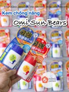 Kem chống nắng Omi Sun Bears Xanh, Đỏ hàng Nhật Bản