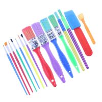 Brush Set Round Pointed Tip Artist Paintbrushes for Painting Oil Watercolor Canvas Drawing Painting Supplies