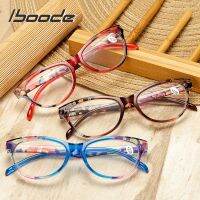 iboode New Elegent Lady Reading Glasses Women 2022 Floral Cateye Prebyopic Eyeglasses for Reader Diopters 1 1.5 2 2.5 3.0 3.5 4