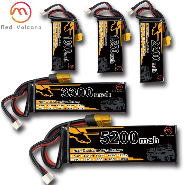 4S RC Lipo Battery 14 8V 1300mAh 1550mAh 2200mAh 2600mAh 5200mah 25C