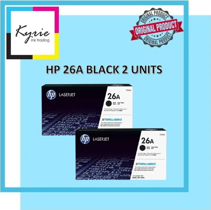 Hp 26a Black Original Laserjet Toner Cartridge Set Of 2pcs Cf226a Lazada Ph 3487