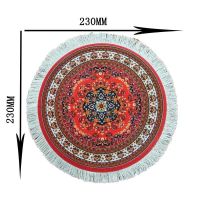 ❂● HOT New Round Mouse Pad With real tassels Persian Carpet mouse pads computer mat laptops Rubber