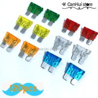 120Pcs/Set 10A Assorted Mixed Standard Blade Fuse For Car Auto Vehicle 5A / 10 /15 / 20 / 25 / 30 A Each 20pcs Car Fuse 19x19mm