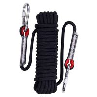 1 Piece 15M Outdoor Climbing Rope Diameter 10Mm Outdoor Hiking Accessories High Strength Rope Safety Rope Black